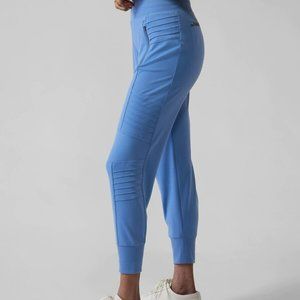 Athleta Venice Moto Jogger Cottage Blue - Medium Petite